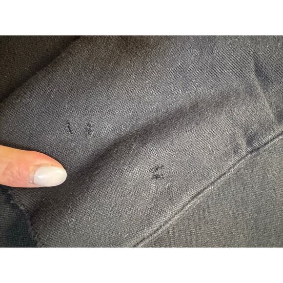 Frank & Eileen Black Fleece Funnel Neck Midi Dress XS - Picture 6 of 9